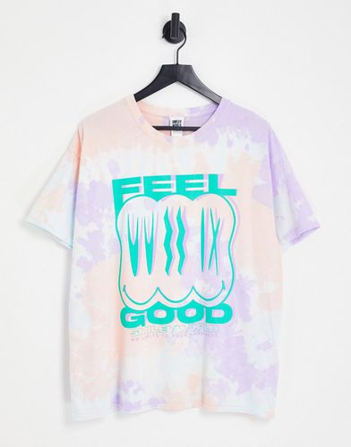 T-shirt con scritta Feel Good e faccina sorridente - New Look - Modalova