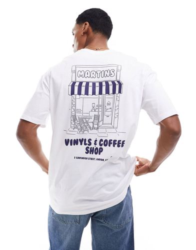 T-shirt oversize bianca con stampa Vinyl Shop - New Look - Modalova