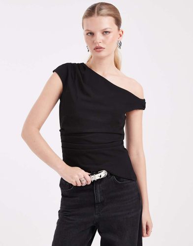 Top en néoprène à épaule tombante - New Look - Modalova