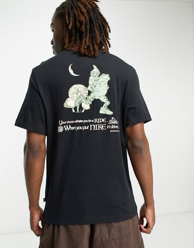 T-shirt nera unisex con grafica con rana "AF1" - Nike - Modalova