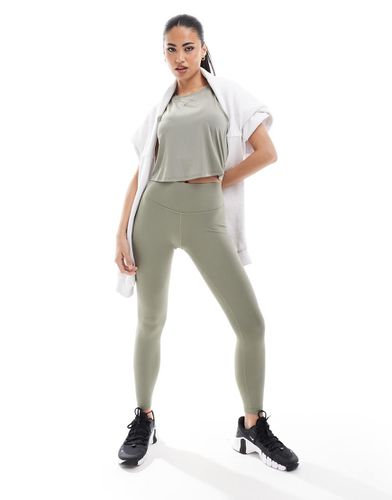 One - Leggings a vita alta a 7/8 kaki - Nike Training - Modalova