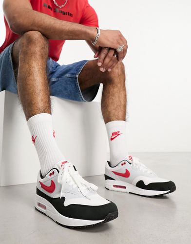 Air Max 1 - Sneakers bianche, rosse e nere - Nike - Modalova