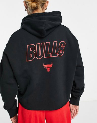 NBA Chicago Bulls - Felpa con cappuccio corta nera - Nike Basketball - Modalova