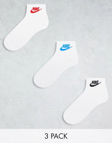 Everyday Essential - Confezione da 3 paia di calzini bianchi corti - Nike - Modalova