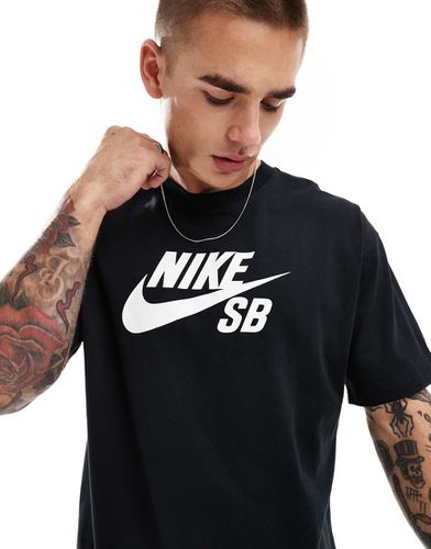 Nike - SB - T-shirt nera con logo al centro - Nike SB - Modalova