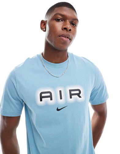 Swoosh Air - T-shirt azzurra con stampa - Nike - Modalova