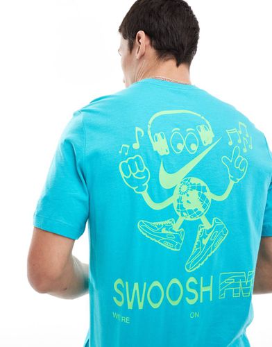 Swoosh FM - T-shirt con grafica del logo sul retro - Nike - Modalova