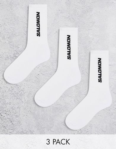 Confezione da 3 paia di calzini bianchi unisex - Salomon - Modalova