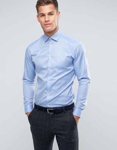 Camicia slim elegante azzurra facile da stirare - Selected Homme - Modalova