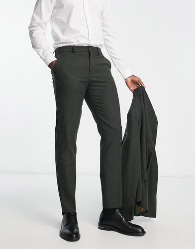 Pantaloni da abito slim in misto lana grigi - Selected Homme - Modalova