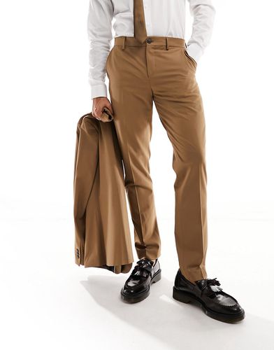 Pantaloni slim da abito beige - Selected Homme - Modalova