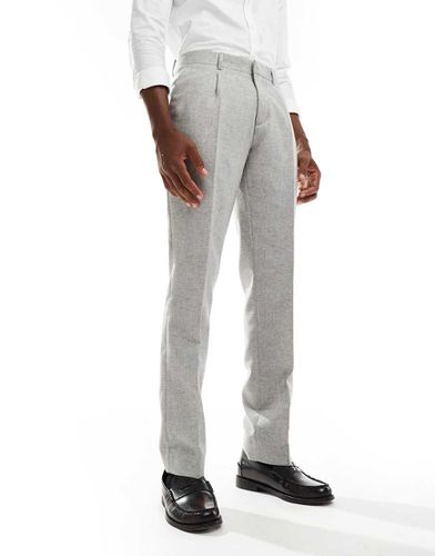 Pantaloni sartoriali slim chiaro in coordinato - Shelby & Sons - Modalova