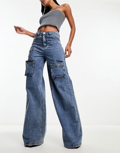 Simmi - Jeans a fondo ampio con tasche lavaggio - Simmi Clothing - Modalova