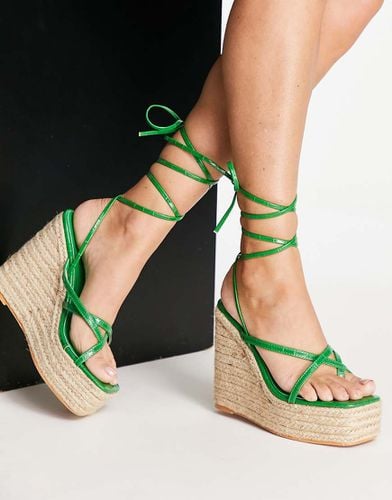 Simmi London - Sandali stile espadrilles con zeppa verdi - SIMMI Shoes - Modalova