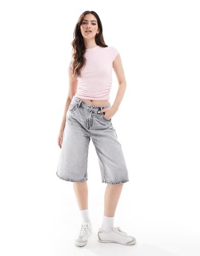 Bermuda en jean - délavé - Stradivarius - Modalova