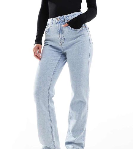 Petite - D98 - Jeans dritti azzurri - Stradivarius - Modalova