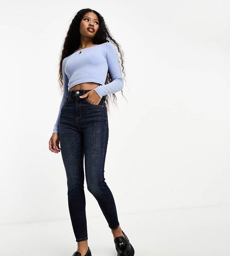 Petite - Jeans skinny a vita molto alta scuro - Stradivarius - Modalova