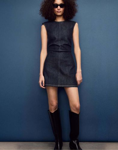 Robe courte en jean - denim surteint - Stradivarius - Modalova