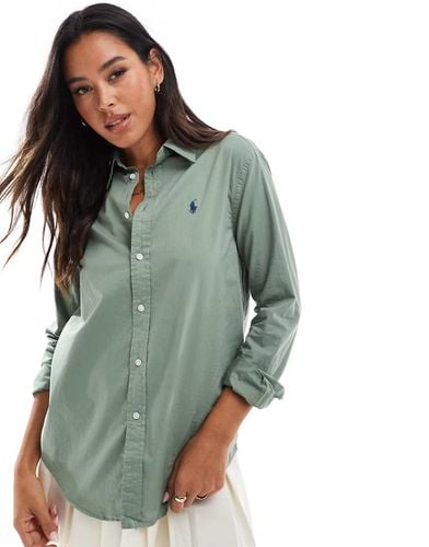 Camicia in twill di cotone con logo - Polo Ralph Lauren - Modalova