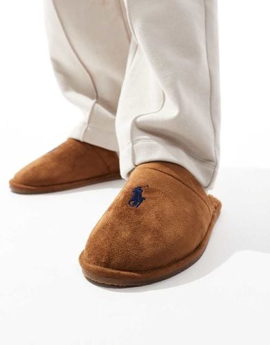 Klarence - Pantofole color cuoio con logo - Polo Ralph Lauren - Modalova