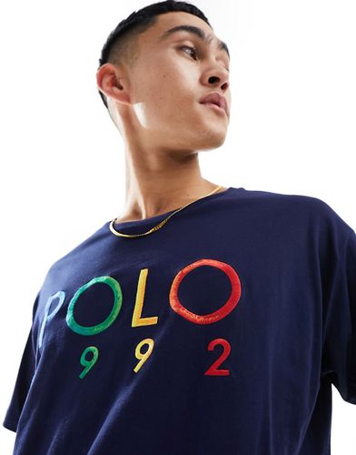 T-shirt oversize ampia con logo 1992 multicolore - Polo Ralph Lauren - Modalova