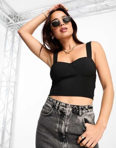 Crop top con scollo a cuore - Pimkie - Modalova