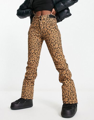 Angle - Pantaloni softshell da sci marrone leopardato - Protest - Modalova