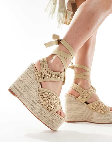 Solstice - Espadrilles alte con fasce intrecciate - Public Desire - Modalova