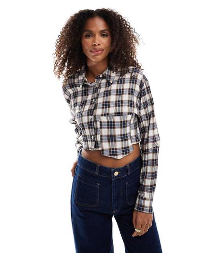 Camicia corta a quadri - Pull & Bear - Modalova