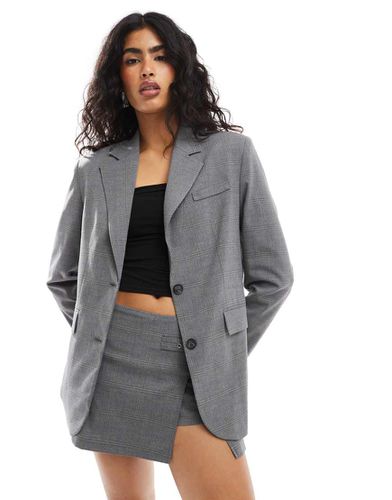 Blazer oversize a quadri - Pull & Bear - Modalova