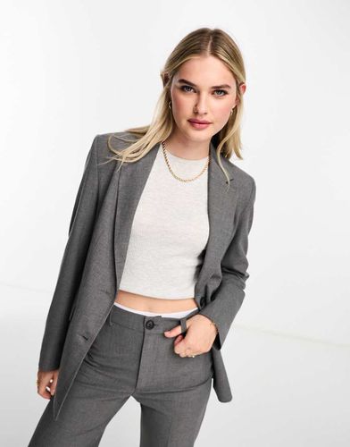 Blazer oversize antracite in coordinato - Pull & Bear - Modalova