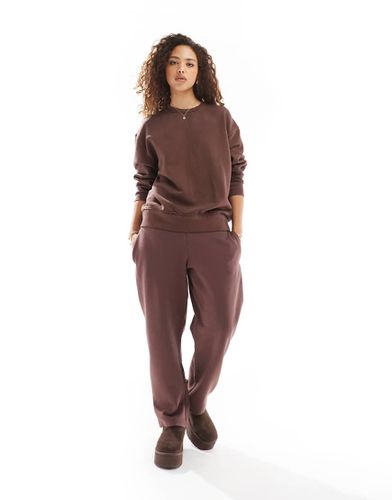 Joggers a fondo ampio color bordeaux in coordinato - Pull & Bear - Modalova