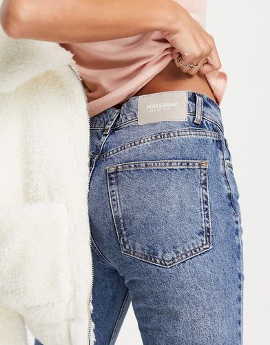 Jeans dritti anni '90 con strappi e spacchi sul fondo - Pull & Bear - Modalova