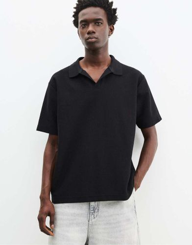 Polo texturé à manches courtes - Pull & bear - Modalova