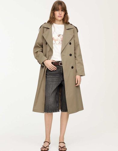 Trench-coat avec ceinture - Sable - Pull & bear - Modalova