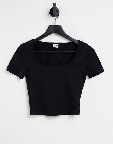 Classics - T-shirt attillata nera a coste - Puma - Modalova