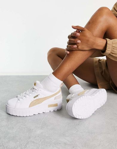 Mayze - Sneakers bianche e avena con plateau - Puma - Modalova