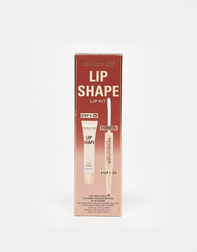 Lip Shape Kit - Brown Nude - Revolution - Modalova