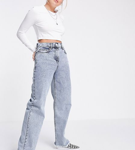 Inspired - Dad jeans in stile anni '90 lavaggio chiaro con fondo grezzo - Reclaimed Vintage - Modalova