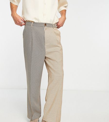 Pantaloni a quadri con design diviso in coordinato - Reclaimed Vintage - Modalova