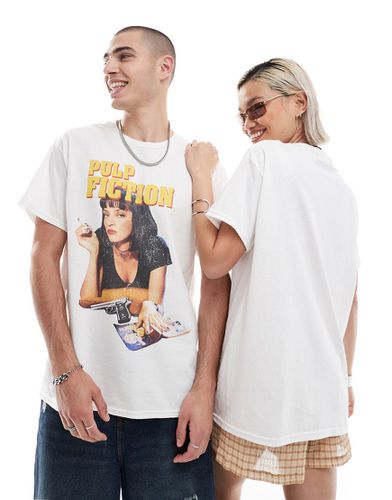 T-shirt bianca unisex con stampa Pulp Fiction su licenza - Reclaimed Vintage - Modalova