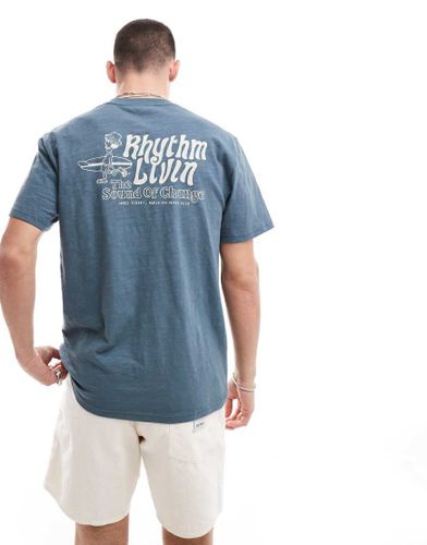 T-shirt flammé à inscription Livin - Rhythm - Modalova