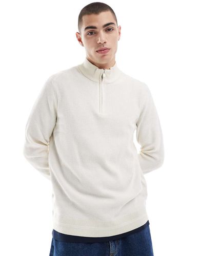 Maglione écru con zip corta - River Island - Modalova