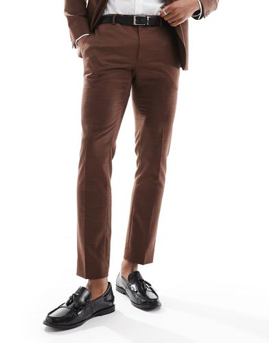 Pantaloni da abito slim color ruggine - River Island - Modalova