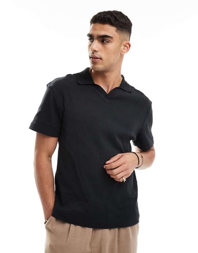 Polo regular fit nera - River Island - Modalova