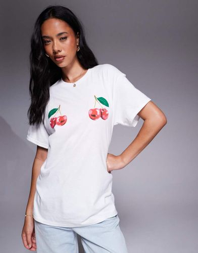 T-shirt à imprimé cerises - River Island - Modalova