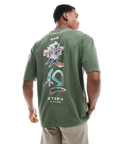 T-shirt con stampa giapponese "Otaru" - River Island - Modalova