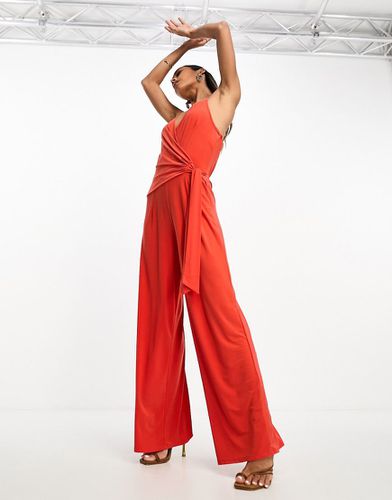 Tuta jumpsuit avvolgente con fondo ampio - River Island - Modalova