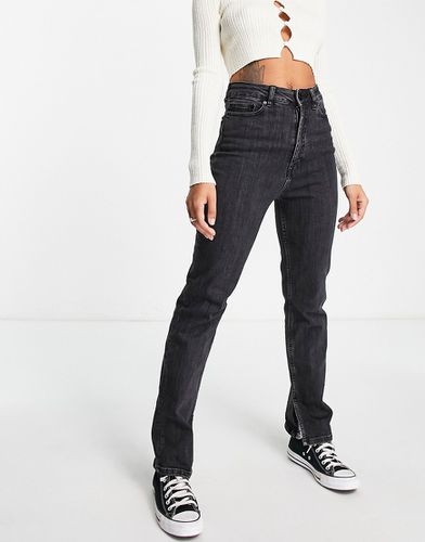 Jeans slim a vita alta con spacco sul fondo vintage - Waven - Modalova