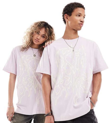 T-shirt oversize unisex con grafica stampata - In esclusiva per ASOS - Weekday - Modalova